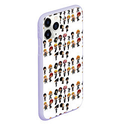 Чехол iPhone 11 Pro матовый Моя Геройская Академия, цвет: 3D-светло-сиреневый — фото 2