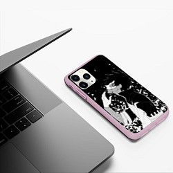 Чехол iPhone 11 Pro матовый Даби, цвет: 3D-розовый — фото 2