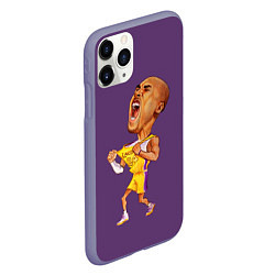 Чехол iPhone 11 Pro матовый Kobe Bryant, цвет: 3D-серый — фото 2