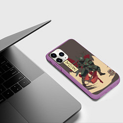Чехол iPhone 11 Pro матовый Marauder, цвет: 3D-фиолетовый — фото 2