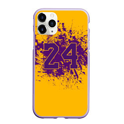 Чехол iPhone 11 Pro матовый Kobe Bryant, цвет: 3D-светло-сиреневый