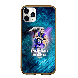 Чехол iPhone 11 Pro матовый Kobe Bryant, цвет: 3D-коричневый