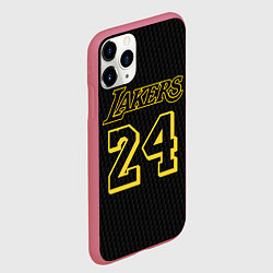 Чехол iPhone 11 Pro матовый Kobe Bryant, цвет: 3D-малиновый — фото 2