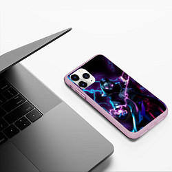 Чехол iPhone 11 Pro матовый FORTNITE, цвет: 3D-розовый — фото 2