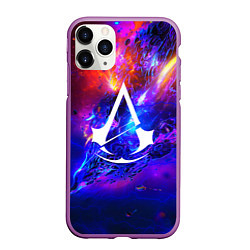 Чехол iPhone 11 Pro матовый ASSASSINS CREED, цвет: 3D-фиолетовый