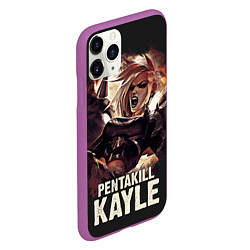 Чехол iPhone 11 Pro матовый Kayle, цвет: 3D-фиолетовый — фото 2