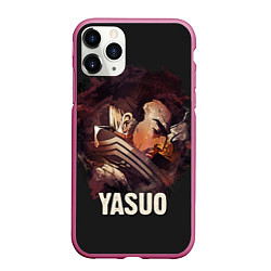 Чехол iPhone 11 Pro матовый Yasuo, цвет: 3D-малиновый