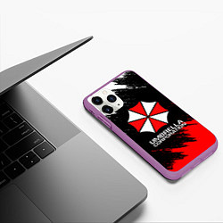 Чехол iPhone 11 Pro матовый UMBRELLA CORP, цвет: 3D-фиолетовый — фото 2