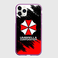 Чехол iPhone 11 Pro матовый UMBRELLA CORP, цвет: 3D-фиолетовый