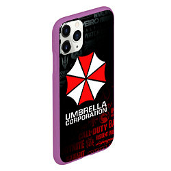 Чехол iPhone 11 Pro матовый RESIDENT EVIL UMBRELLA CORP, цвет: 3D-фиолетовый — фото 2