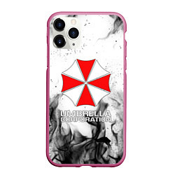 Чехол iPhone 11 Pro матовый UMBRELLA CORP, цвет: 3D-малиновый