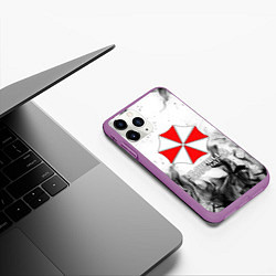 Чехол iPhone 11 Pro матовый UMBRELLA CORP, цвет: 3D-фиолетовый — фото 2