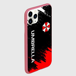 Чехол iPhone 11 Pro матовый UMBRELLA CORP, цвет: 3D-малиновый — фото 2