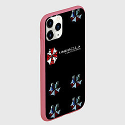 Чехол iPhone 11 Pro матовый Umbrella Corporation, цвет: 3D-малиновый — фото 2