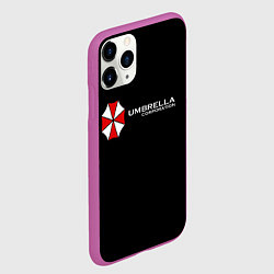 Чехол iPhone 11 Pro матовый Umbrella Corporation, цвет: 3D-фиолетовый — фото 2