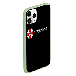 Чехол iPhone 11 Pro матовый Umbrella Corporation, цвет: 3D-салатовый — фото 2