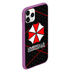 Чехол iPhone 11 Pro матовый UMBRELLA CORP, цвет: 3D-фиолетовый — фото 2