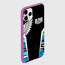 Чехол iPhone 11 Pro матовый Камуфляж ВДВ, цвет: 3D-фиолетовый — фото 2