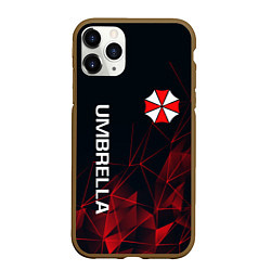 Чехол iPhone 11 Pro матовый UMBRELLA CORP, цвет: 3D-коричневый