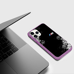 Чехол iPhone 11 Pro матовый BMW, цвет: 3D-фиолетовый — фото 2