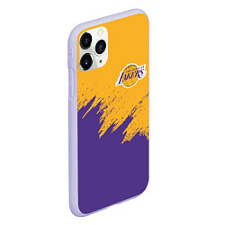 Чехол iPhone 11 Pro матовый LA LAKERS, цвет: 3D-светло-сиреневый — фото 2