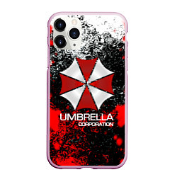 Чехол iPhone 11 Pro матовый UMBRELLA CORP, цвет: 3D-розовый