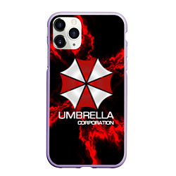 Чехол iPhone 11 Pro матовый UMBRELLA CORP, цвет: 3D-светло-сиреневый