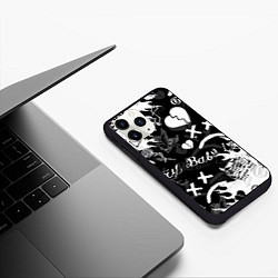 Чехол iPhone 11 Pro матовый LIL PEEP, цвет: 3D-черный — фото 2