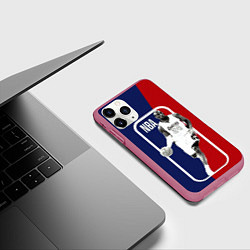 Чехол iPhone 11 Pro матовый NBA Kobe Bryant, цвет: 3D-малиновый — фото 2