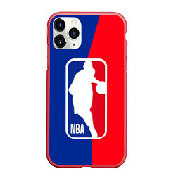 Чехол iPhone 11 Pro матовый NBA Kobe Bryant, цвет: 3D-красный