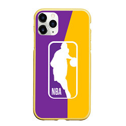 Чехол iPhone 11 Pro матовый NBA Kobe Bryant, цвет: 3D-желтый