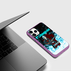 Чехол iPhone 11 Pro матовый LIMP BIZKIT, цвет: 3D-фиолетовый — фото 2