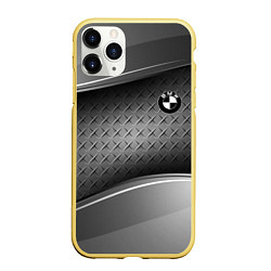 Чехол iPhone 11 Pro матовый BMW, цвет: 3D-желтый