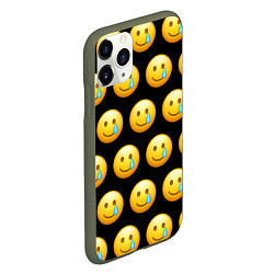 Чехол iPhone 11 Pro матовый New Emoji, цвет: 3D-темно-зеленый — фото 2