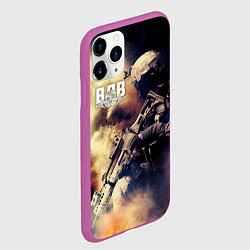 Чехол iPhone 11 Pro матовый ВДВ, цвет: 3D-фиолетовый — фото 2