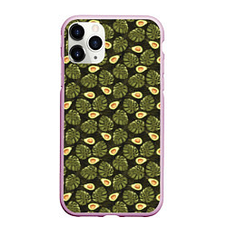 Чехол iPhone 11 Pro матовый АВОКАДО, цвет: 3D-розовый