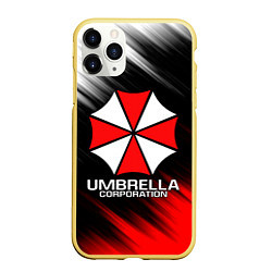 Чехол iPhone 11 Pro матовый UMBRELLA CORP, цвет: 3D-желтый