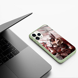 Чехол iPhone 11 Pro матовый ASSASSINS CREED, цвет: 3D-салатовый — фото 2