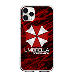 Чехол iPhone 11 Pro матовый UMBRELLA CORP, цвет: 3D-белый