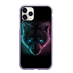 Чехол iPhone 11 Pro матовый Neon Style, цвет: 3D-светло-сиреневый