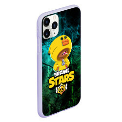 Чехол iPhone 11 Pro матовый Brawl Stars Leon Selly, цвет: 3D-светло-сиреневый — фото 2