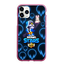 Чехол iPhone 11 Pro матовый Brawl Stars Wizard Barley, цвет: 3D-малиновый