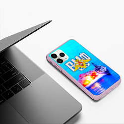 Чехол iPhone 11 Pro матовый ВМФ, цвет: 3D-розовый — фото 2