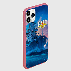 Чехол iPhone 11 Pro матовый ВМФ, цвет: 3D-малиновый — фото 2