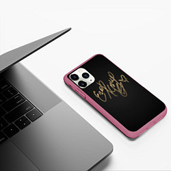 Чехол iPhone 11 Pro матовый Егор Крид, цвет: 3D-малиновый — фото 2