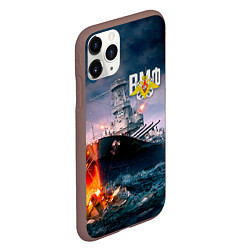 Чехол iPhone 11 Pro матовый ВМФ, цвет: 3D-коричневый — фото 2