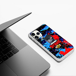 Чехол iPhone 11 Pro матовый BRAWL STARS CROW, цвет: 3D-белый — фото 2