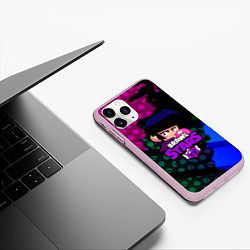 Чехол iPhone 11 Pro матовый BRAWL STARS BIBI, цвет: 3D-розовый — фото 2