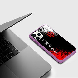 Чехол iPhone 11 Pro матовый THE WITCHER, цвет: 3D-фиолетовый — фото 2