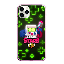 Чехол iPhone 11 Pro матовый Brawl Stars 8 Bit Classic, цвет: 3D-розовый